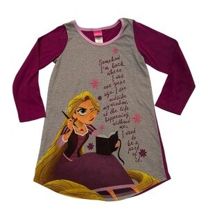 Disney Tangled Rapunzel Nightgown Little Girls size 6